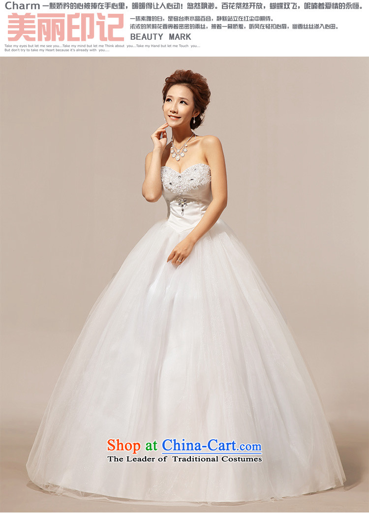Doi m qi wedding dresses Summer 2014 new anointed chest Korean lace crystal diamond bon bon wedding dresses White M picture, prices, brand platters! The elections are supplied in the national character of distribution, so action, buy now enjoy more preferential! As soon as possible.