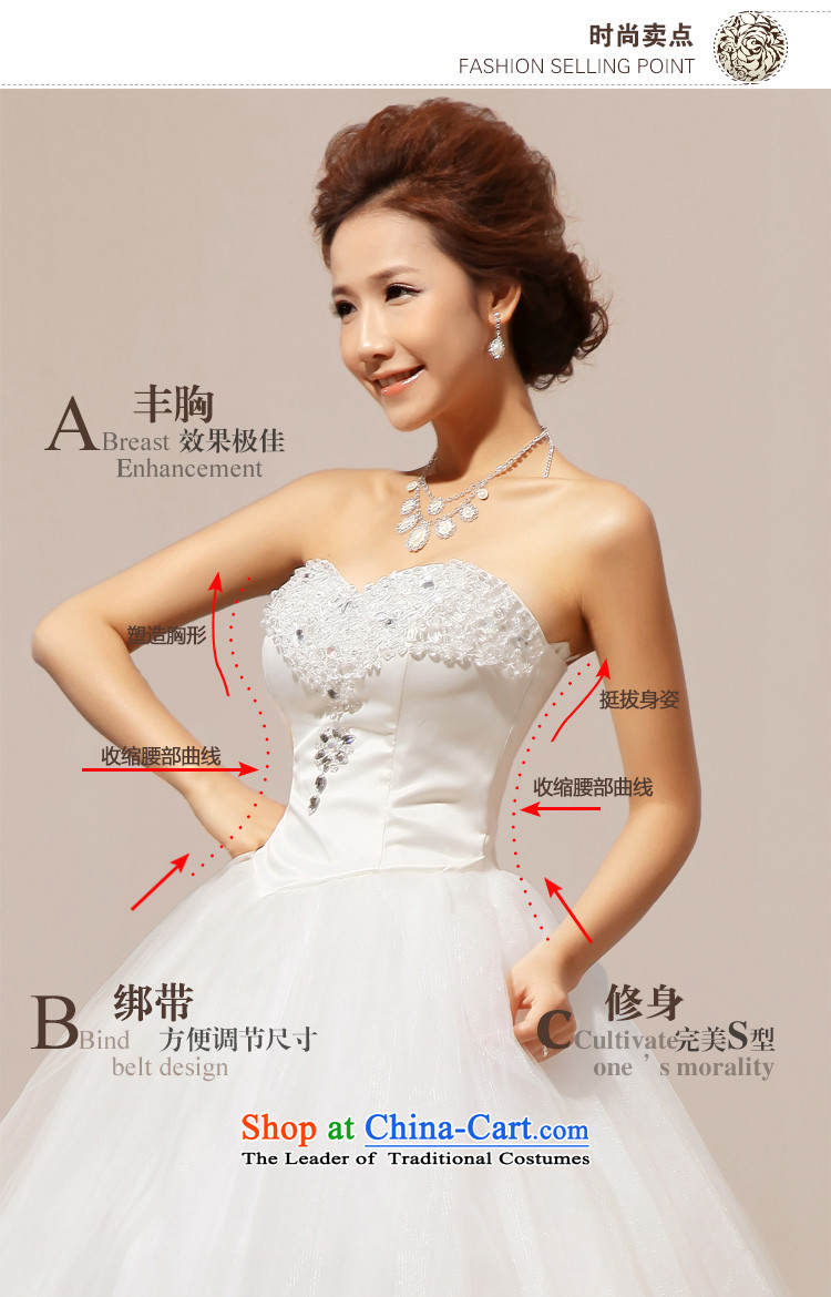 Doi m qi wedding dresses Summer 2014 new anointed chest Korean lace crystal diamond bon bon wedding dresses White M picture, prices, brand platters! The elections are supplied in the national character of distribution, so action, buy now enjoy more preferential! As soon as possible.