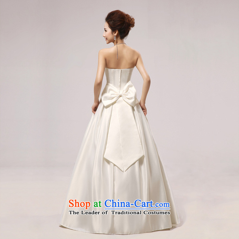 Doi m qi wedding dresses new spring 2014 wedding Princess Korean super video graphics thin white wedding anointed chest to Butterfly m White XXL, Demi Moor Qi , , , shopping on the Internet