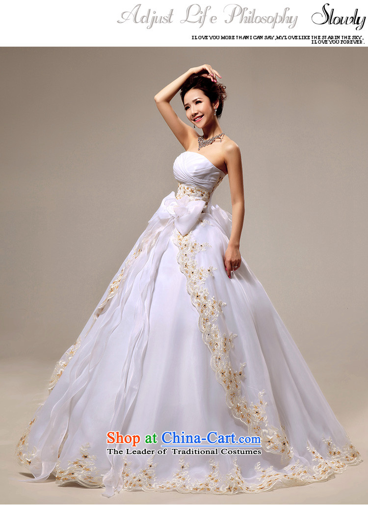 Doi m qi wedding dresses to align the new 2014 wedding anointed chest Korean Princess graphics thin OSCE root yarn upscale wedding white S strap image, prices, brand platters! The elections are supplied in the national character of distribution, so action, buy now enjoy more preferential! As soon as possible.