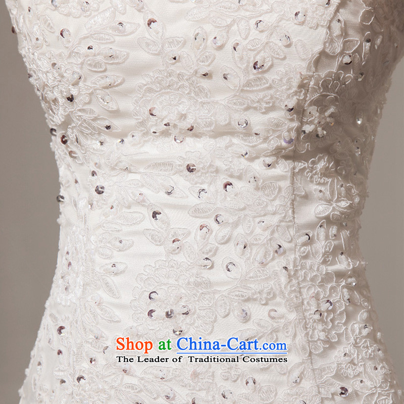 Doi m qi 2014 New Angel lace on small trailing wedding gown wedding dress white , L, M Qi , , , diana shopping on the Internet