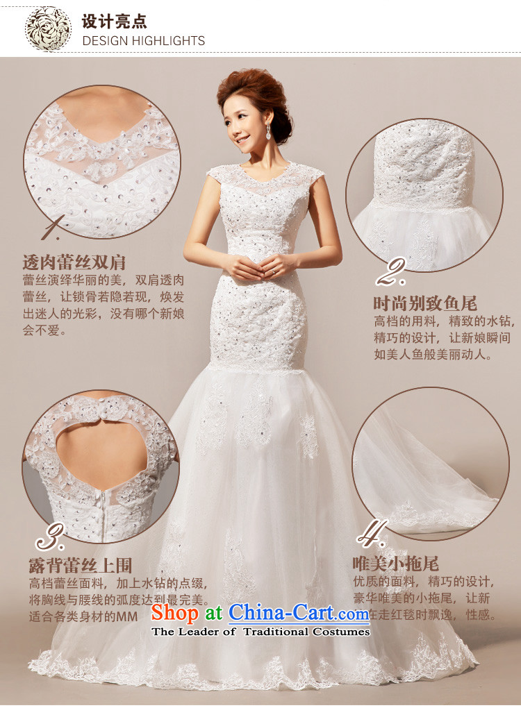 Doi m qi 2014 New Angel lace on small trailing wedding gown wedding dress white L picture, prices, brand platters! The elections are supplied in the national character of distribution, so action, buy now enjoy more preferential! As soon as possible.