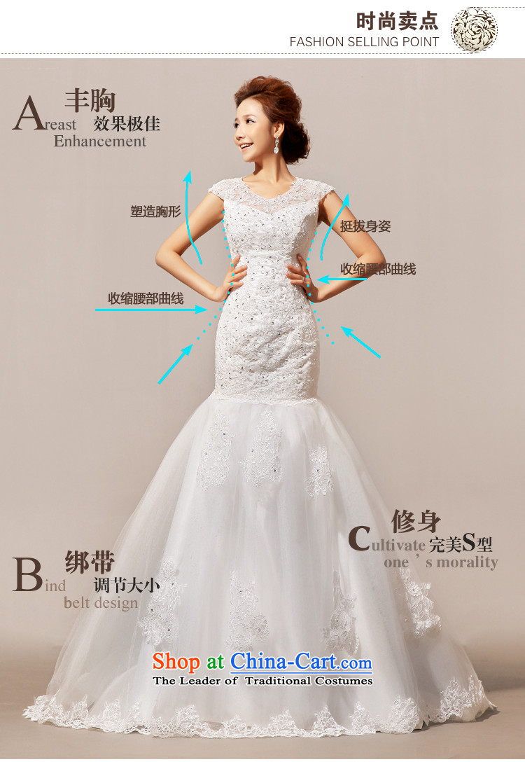 Doi m qi 2014 New Angel lace on small trailing wedding gown wedding dress white L picture, prices, brand platters! The elections are supplied in the national character of distribution, so action, buy now enjoy more preferential! As soon as possible.