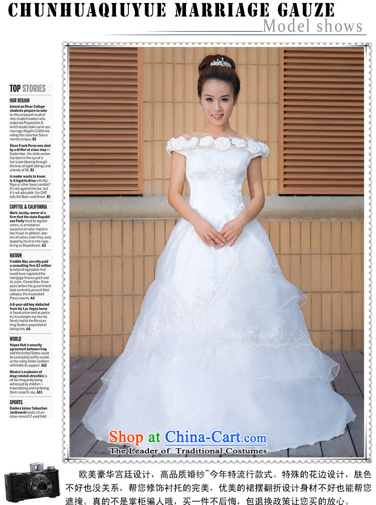 Doi m qi wedding dresses the new version of the Word 2014 won shoulder wedding dresses larger pregnant women can penetrate wedding White M pictures, prices, brand platters! The elections are supplied in the national character of distribution, so action, buy now enjoy more preferential! As soon as possible.