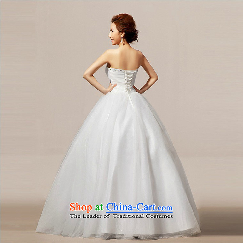 Doi m Qi New 2014 wedding marriage wedding Korean creases diamond wedding dresses church White XL, Demi Moor Qi , , , shopping on the Internet