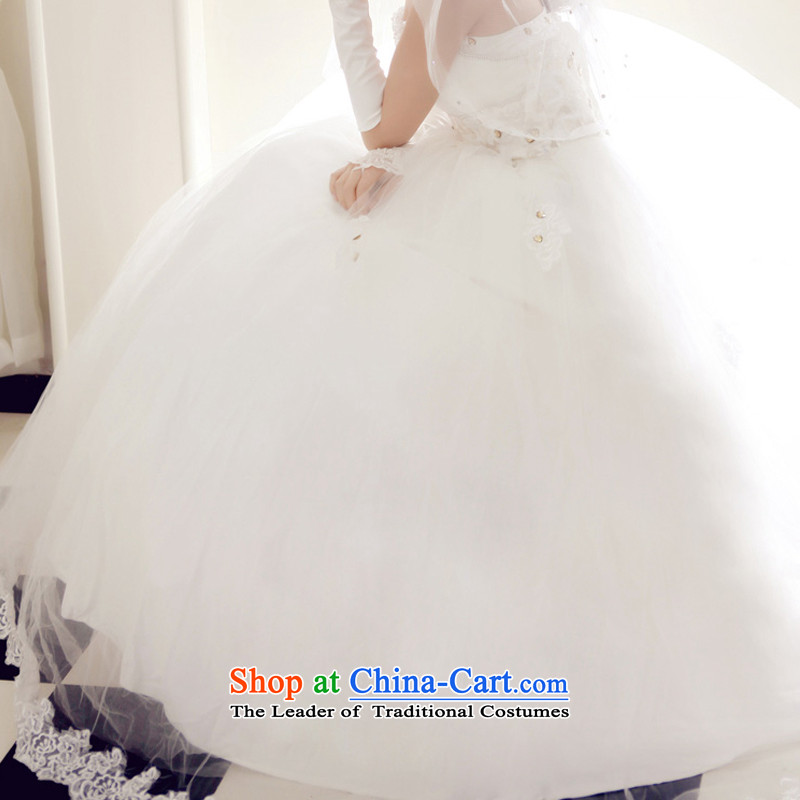 Doi m qi wedding dresses new 2014 Korean Princess graphics thin wedding deluxe lace stereo wedding cream XXL, Demi Moor Qi , , , shopping on the Internet