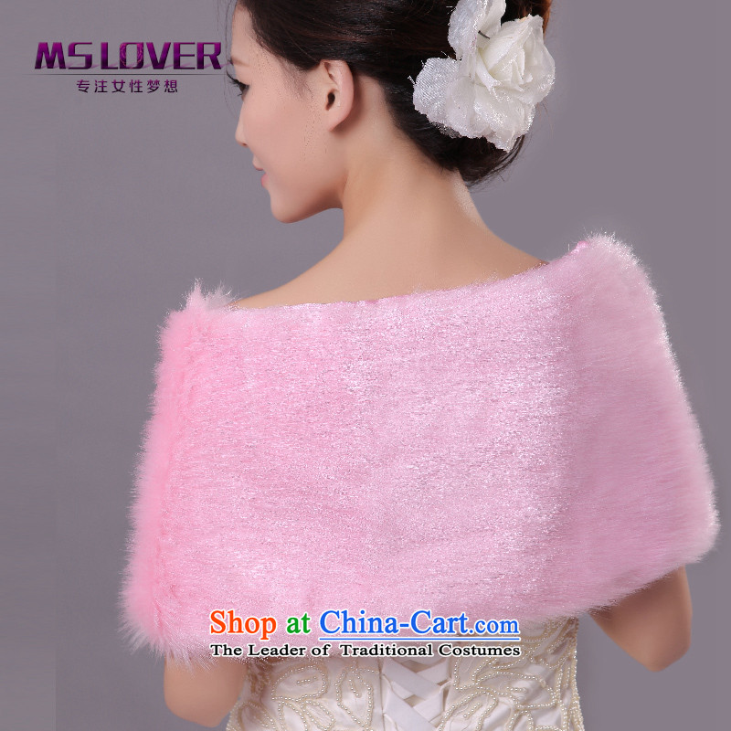  Wedding dress in spring and autumn mslover warm winter partner plush Chest Flower marriages FW121104 gross shawl pink are code, other Lisa (MSLOVER) , , , shopping on the Internet
