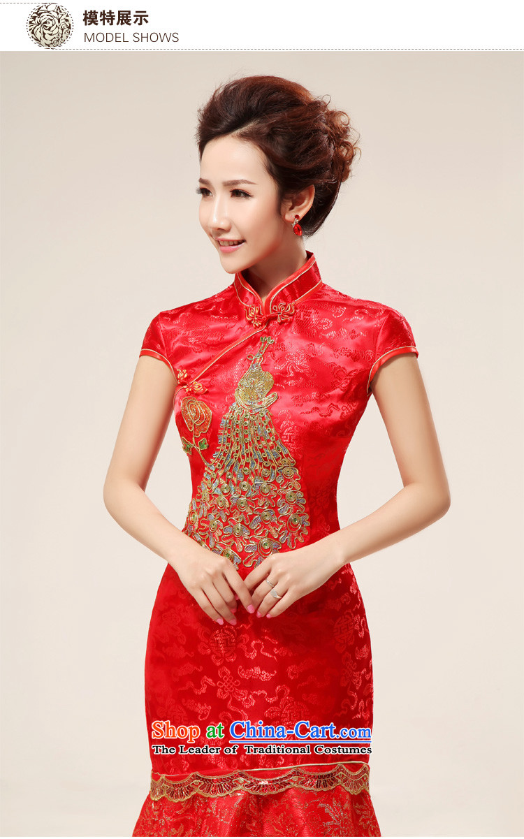 Doi m qi bridal dresses qipao cheongsam dress retro married long seamless Gold Phoenix cheongsam improved summer red XXL picture, prices, brand platters! The elections are supplied in the national character of distribution, so action, buy now enjoy more preferential! As soon as possible.