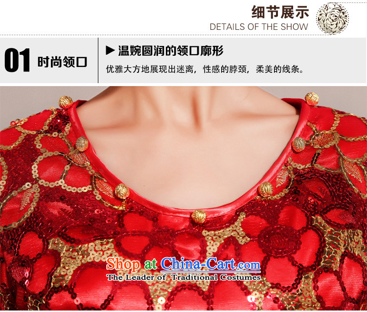 Doi m qi 2014 Spring Spring Wedding Dress Short of improved cheongsam red bride services back door onto a drink red XXL picture, prices, brand platters! The elections are supplied in the national character of distribution, so action, buy now enjoy more preferential! As soon as possible.