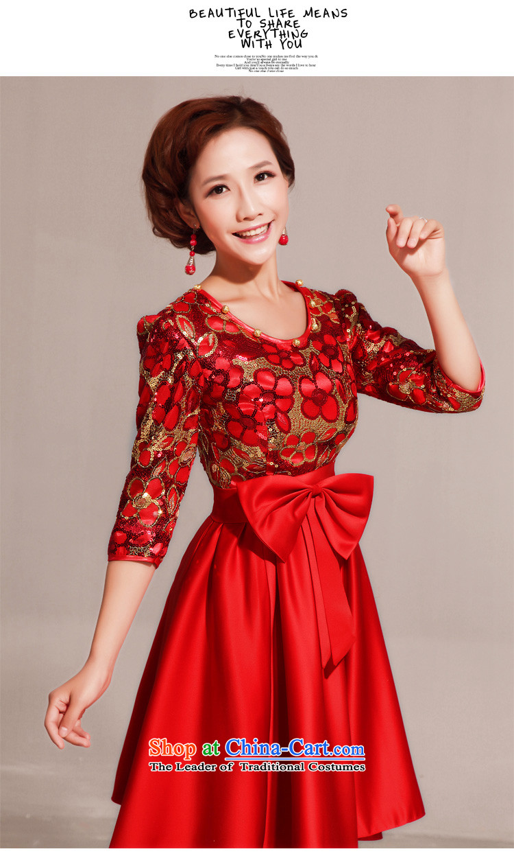 Doi m qi 2014 Spring Spring Wedding Dress Short of improved cheongsam red bride services back door onto a drink red XXL picture, prices, brand platters! The elections are supplied in the national character of distribution, so action, buy now enjoy more preferential! As soon as possible.