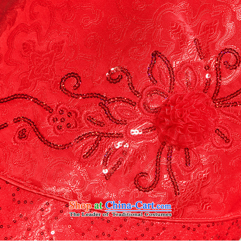 Doi m qi wedding dresses new spring 2014 Wedding Dress Short of Qipao bride happy bows to red Demi Moor Qi.... XL, online shopping