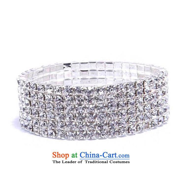  Stylish mslover flash multi-layer flexible charm elastic drill full bride bracelets hand chain wrist Jewelry Ornaments B130801 bride silver 5 rows of pictures, prices, brand platters! The elections are supplied in the national character of distribution, so action, buy now enjoy more preferential! As soon as possible.