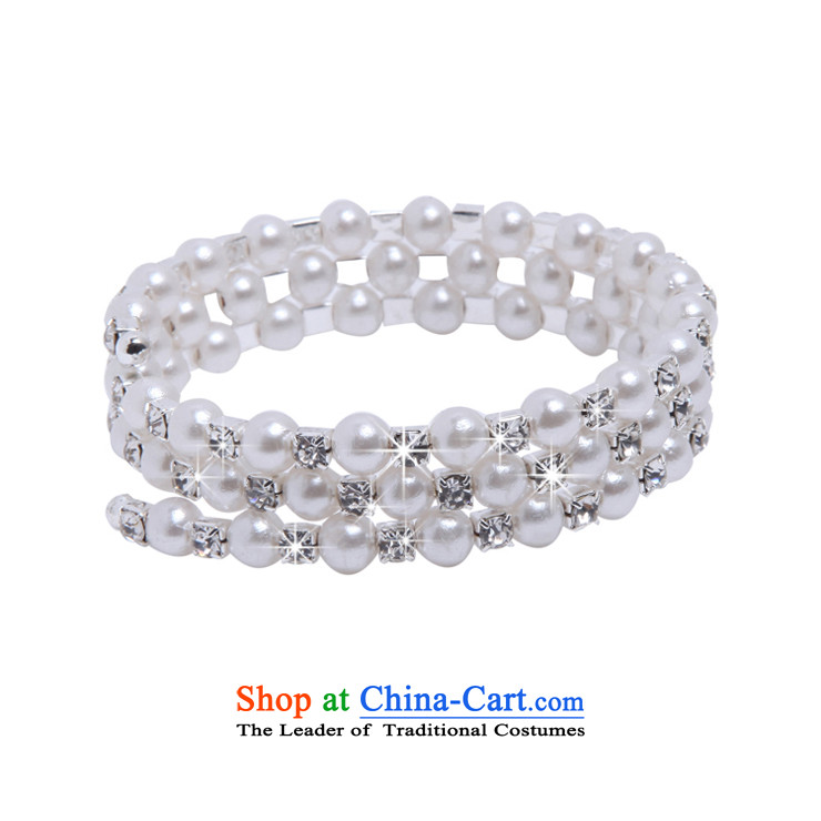  Stylish multi-tier spiral mslover pearl charm bracelets brides resiliency hand chain wrist Jewelry Ornaments B130803 bride silver 5 rows of pictures, prices, brand platters! The elections are supplied in the national character of distribution, so action, buy now enjoy more preferential! As soon as possible.