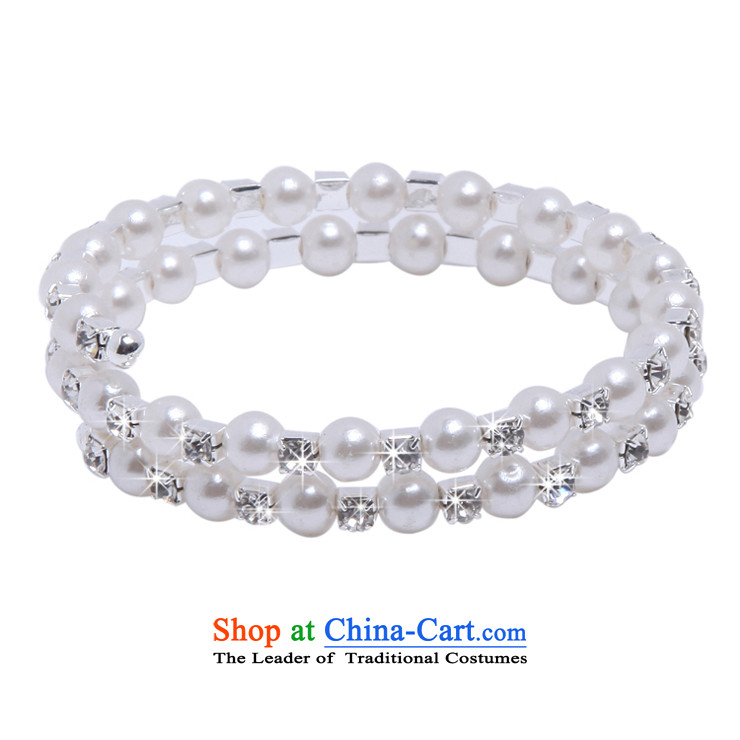  Stylish multi-tier spiral mslover pearl charm bracelets brides resiliency hand chain wrist Jewelry Ornaments B130803 bride silver 5 rows of pictures, prices, brand platters! The elections are supplied in the national character of distribution, so action, buy now enjoy more preferential! As soon as possible.