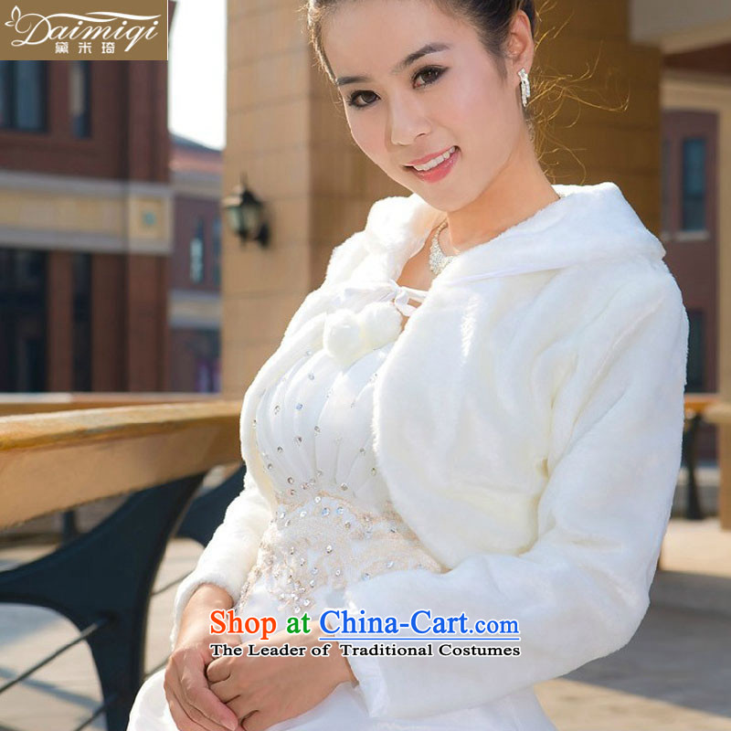 Doi m Gross Gross long-sleeved shawl qi shawl jacket marriages wedding dresses bridesmaid Gross Gross shawl shawl White