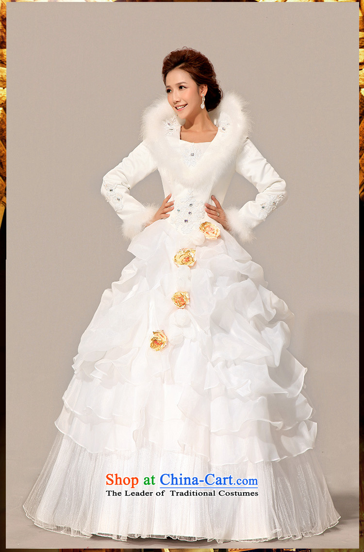 Doi m qi wedding dresses 2014 new bride winter wedding gross cotton for wedding warm long-sleeved cotton white L wedding pictures, prices, brand platters! The elections are supplied in the national character of distribution, so action, buy now enjoy more preferential! As soon as possible.