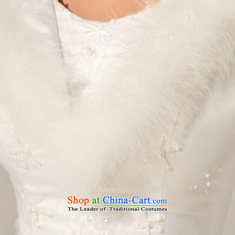Doi m qi wedding dresses new 2014 winter wedding with modern Korean gross long-sleeved plus cotton wedding White M Demi Moor Qi , , , shopping on the Internet