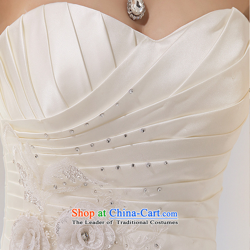 Summer 2014 new stylish Sweet flowers Korean Won-marriages wedding dresses m White XL, elegant Demi Moor Qi , , , shopping on the Internet