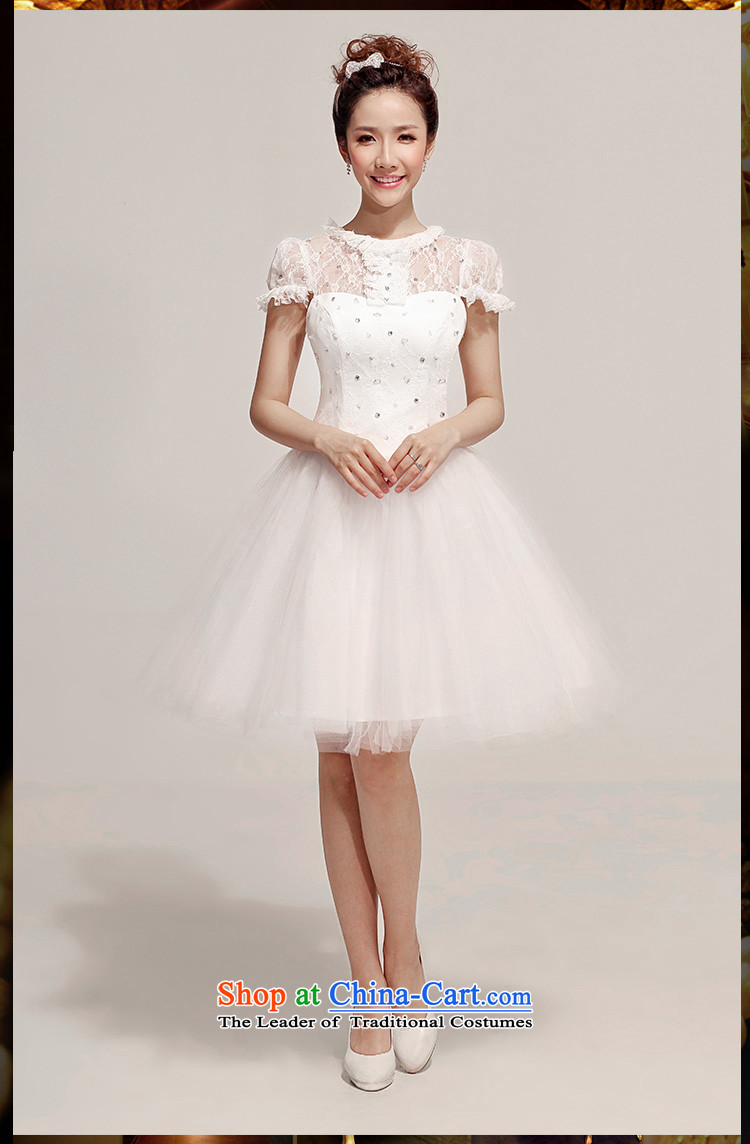 The bride wedding dress red lace shoulders bon bon skirt short) bows services bridesmaid wedding dinner dress White XL Photo, prices, brand platters! The elections are supplied in the national character of distribution, so action, buy now enjoy more preferential! As soon as possible.