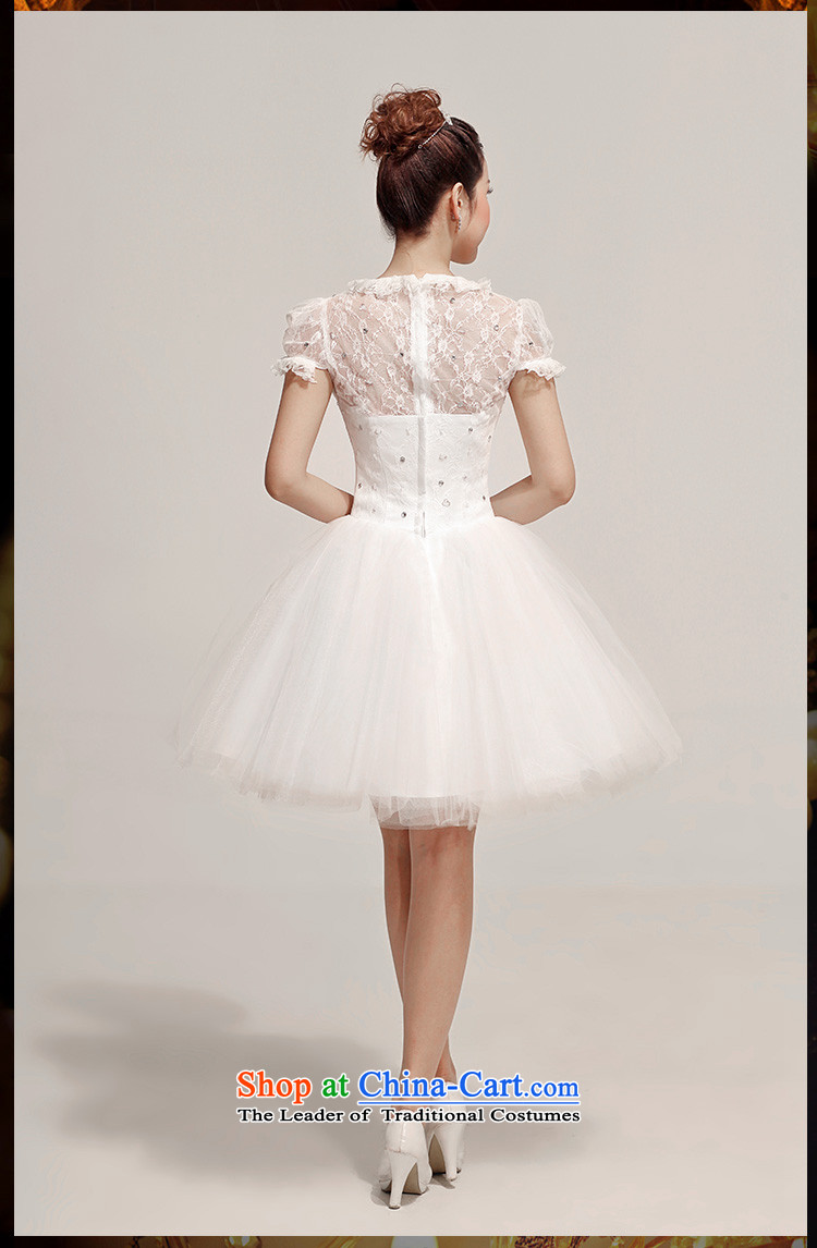 The bride wedding dress red lace shoulders bon bon skirt short) bows services bridesmaid wedding dinner dress White XL Photo, prices, brand platters! The elections are supplied in the national character of distribution, so action, buy now enjoy more preferential! As soon as possible.