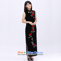 Star magazine, noble aristocratic velvet gown full manually set crystal embroidered stereo flower cheongsam 201502 Black L picture, prices, brand platters! The elections are supplied in the national character of distribution, so action, buy now enjoy more preferential! As soon as possible.
