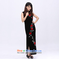 Star magazine, noble aristocratic velvet gown full manually set crystal embroidered stereo flower cheongsam 201502 Black L picture, prices, brand platters! The elections are supplied in the national character of distribution, so action, buy now enjoy more preferential! As soon as possible.