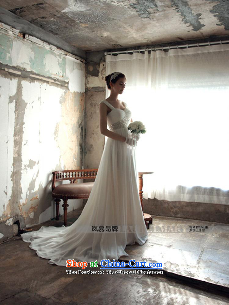 The sponsors of the 2015 New LAURELMARY, Sau San foutune chiffon small trailing wedding dresses Pure White (as shown in color), the price and the picture L(B=90/W=74) brand platters! The elections are supplied in the national character of distribution, so action, buy now enjoy more preferential! As soon as possible.