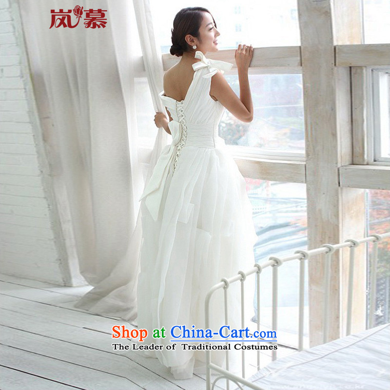The sponsors of the 2015 New LAURELMARY) Wang smiled style Korean deep V-Neck Top Loin of Sau San temperament wedding dresses S(B=80/W=64), pure white included the , , , shopping on the Internet