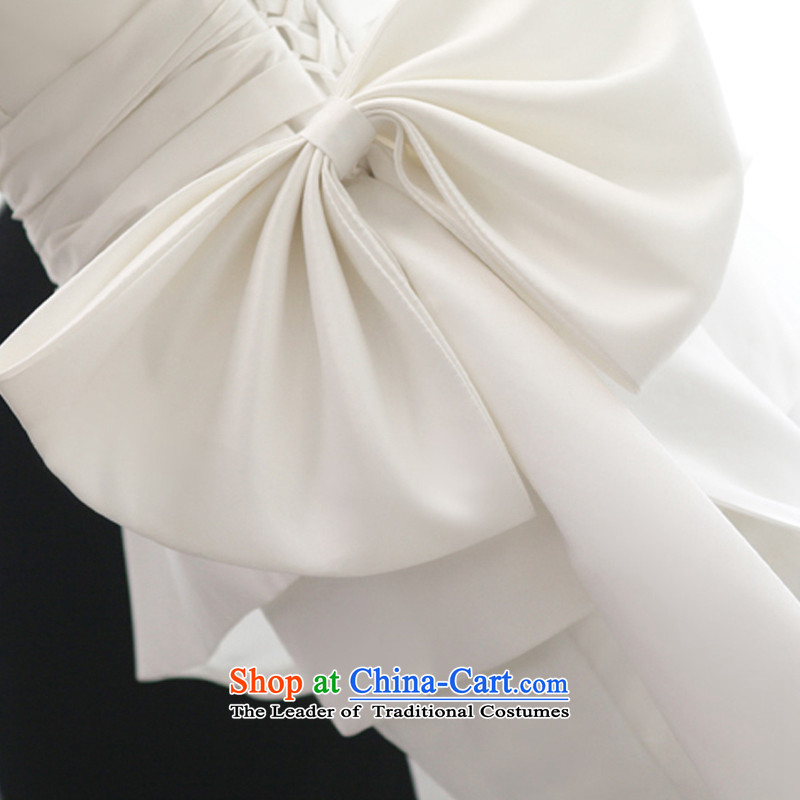 The sponsors of the 2015 New LAURELMARY, Korean contemporary and minimalist Sau San High Bow Ties with large waist chest wedding dresses ivory S(B=80/W=64), included the , , , shopping on the Internet