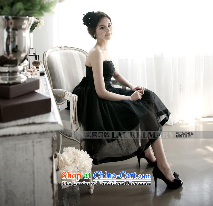 The sponsors of the 2015 New LAURELMARY, Korean stylish and simple atmospheric bridesmaid dress figure black S picture, prices, brand platters! The elections are supplied in the national character of distribution, so action, buy now enjoy more preferential! As soon as possible.