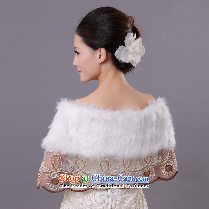  Wedding dress in spring and autumn mslover warm winter partner plush lace border marriages Red Shawl FW121119 gross ivory, name of Lisa (MSLOVER) , , , shopping on the Internet