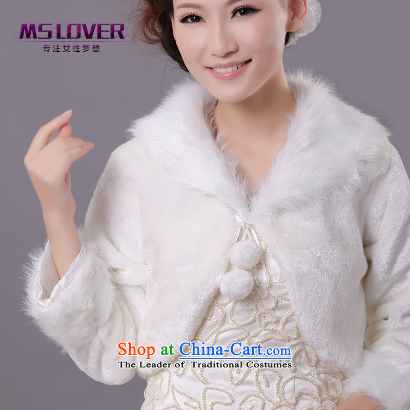 Mslover wedding dresses warm winter partner for as long long-sleeved marriages gross shawl, a jacket FW121121 of ivory, Lisa (MSLOVER) , , , shopping on the Internet