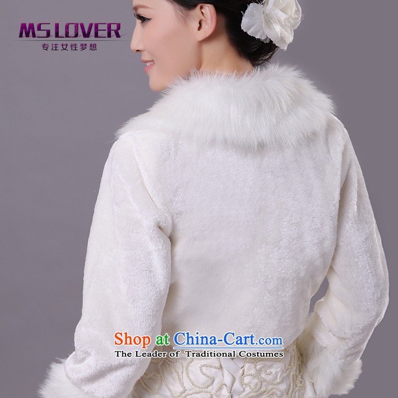 Mslover wedding dresses warm winter partner for as long long-sleeved marriages gross shawl, a jacket FW121121 of ivory, Lisa (MSLOVER) , , , shopping on the Internet