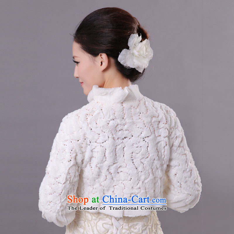 Mslover wedding dresses warm winter partner on-chip system horn cuff with velvet shawl FW121124 marriages gross ivory, name of Lisa (MSLOVER) , , , shopping on the Internet