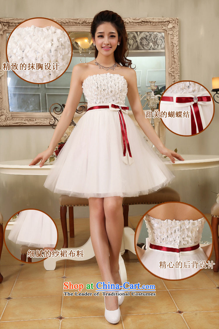 Doi m qi wedding dresses 2014 new anointed chest in a small short of flowers waistband dress stereo bon bon dresses evening dresses white S picture, prices, brand platters! The elections are supplied in the national character of distribution, so action, buy now enjoy more preferential! As soon as possible.