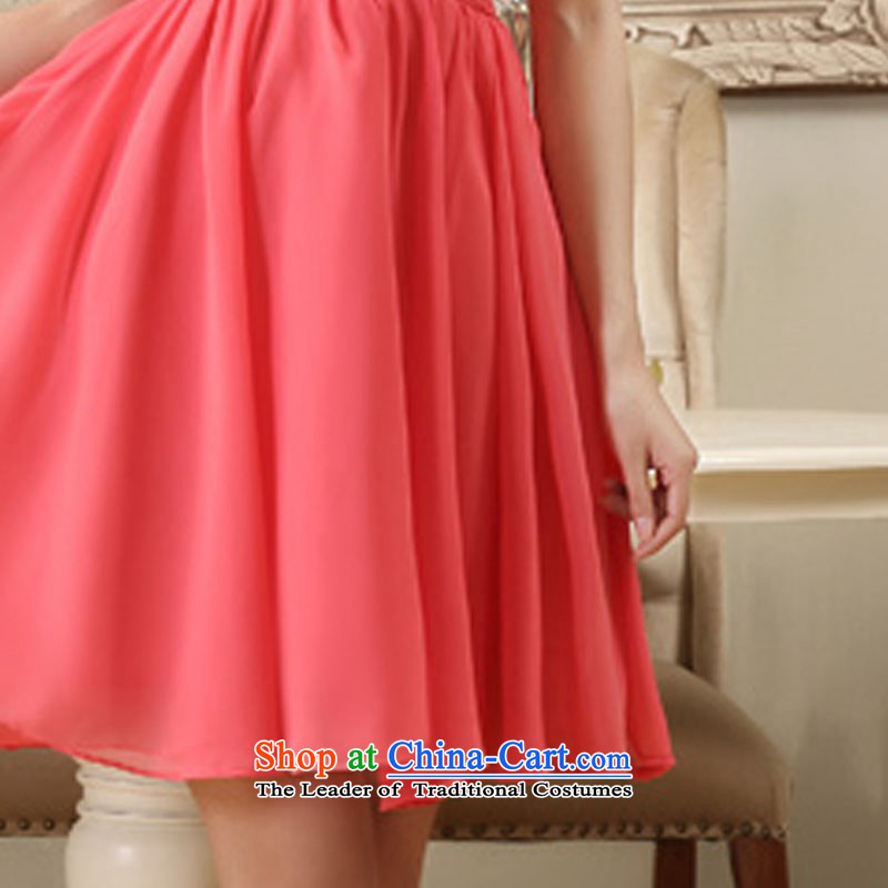 Wedding dress 2014 New 2 small red dress package shoulder shoulder evening dresses and noble ladies dress skirt Sau San video thin diamond aristocratic dresses watermelon red XXL, Demi Moor Qi , , , shopping on the Internet