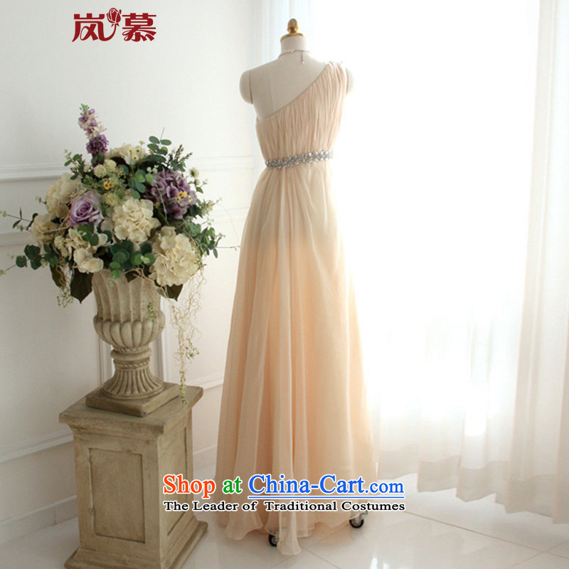 The sponsors of the 2015 New LAURELMARY, Korean citizenry shoulder long evening dresses bows annual service figure dress color and pattern of the sponsors the.... L(B=90/W=74), shopping on the Internet