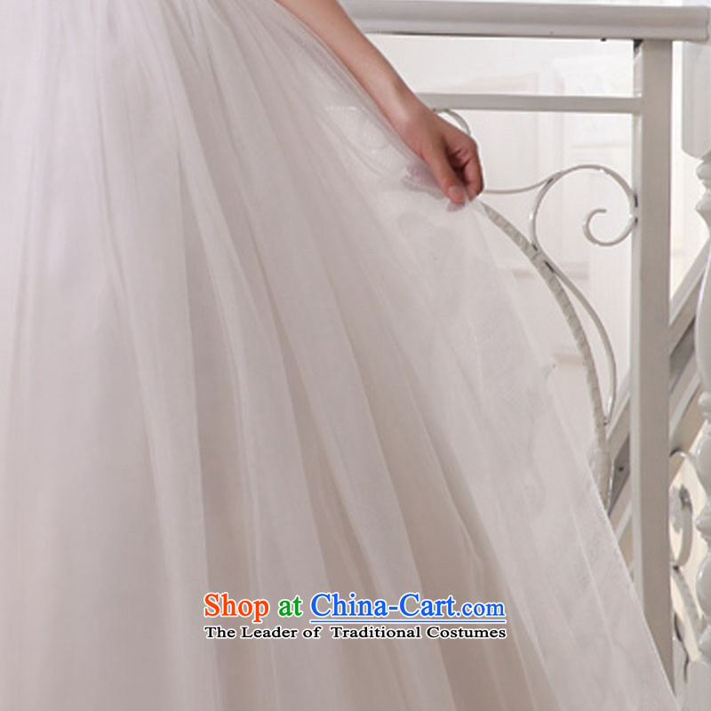Wedding dress 2014 new diamond texture to his chest and flowers marriage killed yarn with adjustable thin video   white wedding White M Demi Moor Qi , , , shopping on the Internet