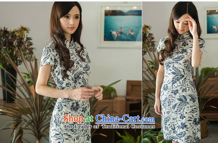 A Pinwheel Without Wind--jae (Yat-lan 2015 Summer New Stylish retro improved qipao linen short skirt suits QIPAO) M picture, prices, brand platters! The elections are supplied in the national character of distribution, so action, buy now enjoy more preferential! As soon as possible.