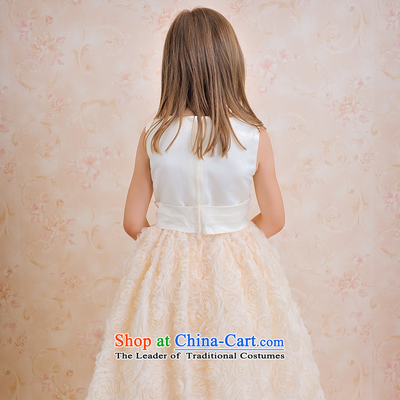 Click outside the shared Keun guijin children's wear dresses children will dance to Champagne Color Blossoms petticoats t63 White + champagne color 8 from Suzhou shipment, , , , , shopping on the Internet