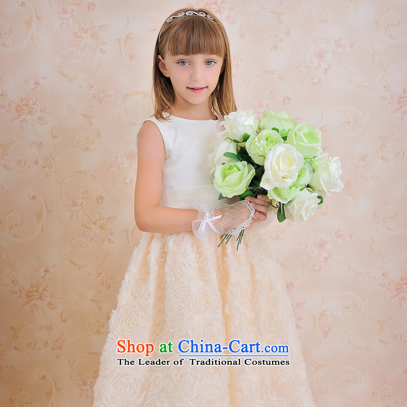 Click outside the shared Keun guijin children's wear dresses children will dance to Champagne Color Blossoms petticoats t63 White + champagne color 8 from Suzhou shipment, , , , , shopping on the Internet
