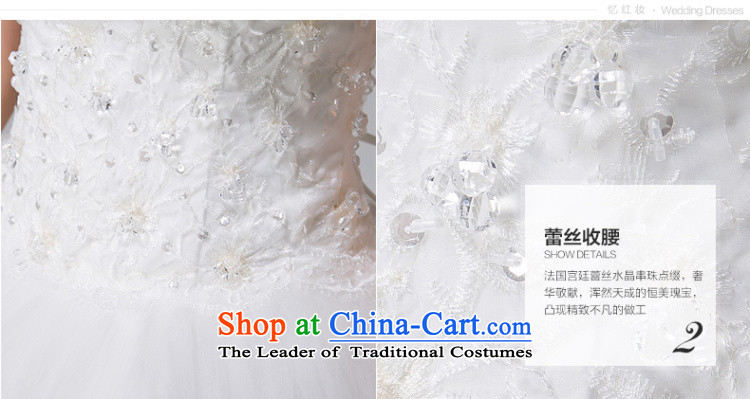 Recalling that Colombia Summer Korean Red Princess Mary Magdalene Chest Flower wedding dresses new Korean style to align graphics thin straps Sau San bon bon skirt H13725 White XL Photo, prices, brand platters! The elections are supplied in the national character of distribution, so action, buy now enjoy more preferential! As soon as possible.
