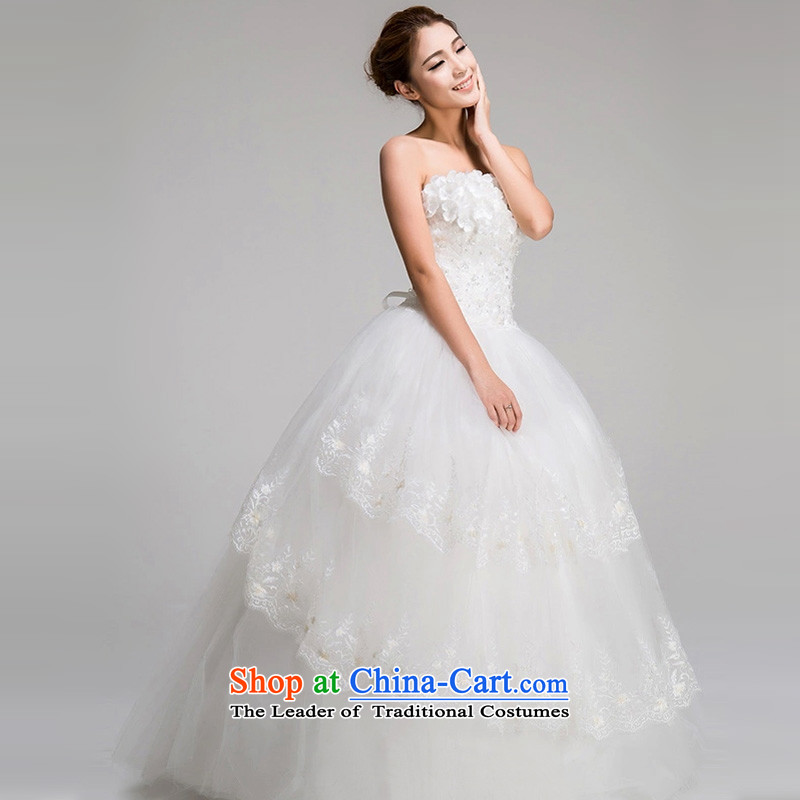 Recalling that Colombia Summer Korean Red Princess Mary Magdalene Chest Flower wedding dresses new Korean style to align graphics thin straps Sau San bon bon H13725 White XL, recalling that the skirt hates makeup and shopping on the Internet has been pres