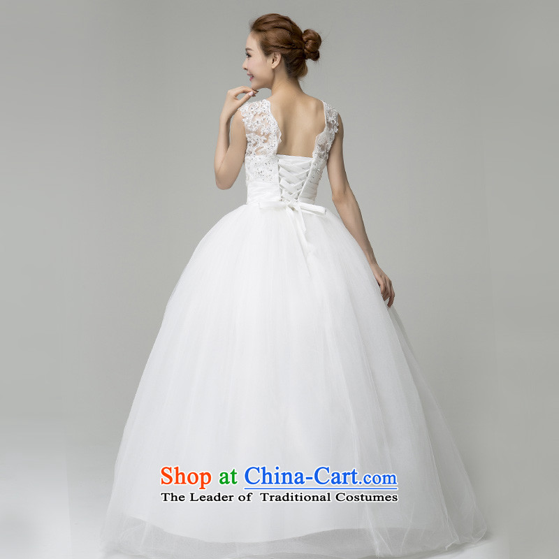 Recalling that hates makeup and summer 2015 new wedding dress white lace V-neck to align the marriage wedding Korean Princess bon bon skirt H13744 White M recalled that hates makeup and shopping on the Internet has been pressed.