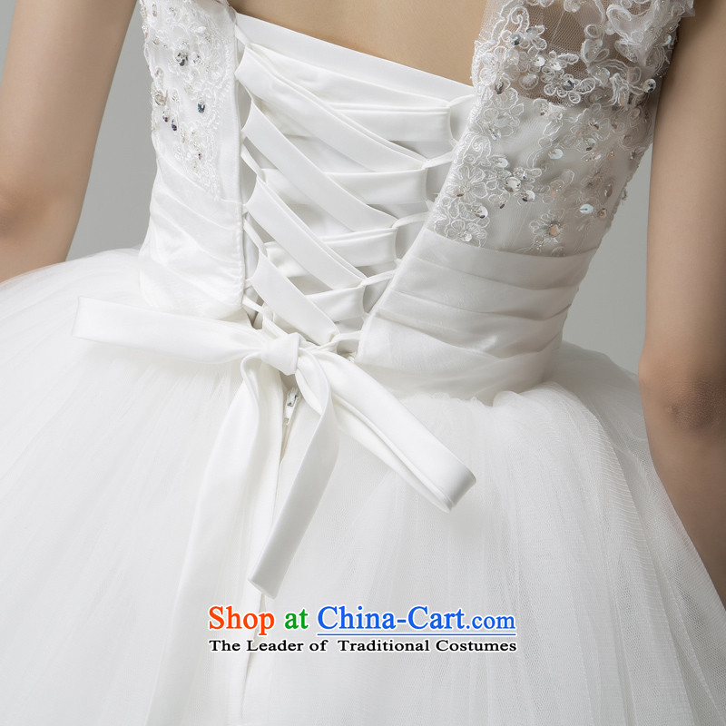 Recalling that hates makeup and summer 2015 new wedding dress white lace V-neck to align the marriage wedding Korean Princess bon bon skirt H13744 White M recalled that hates makeup and shopping on the Internet has been pressed.