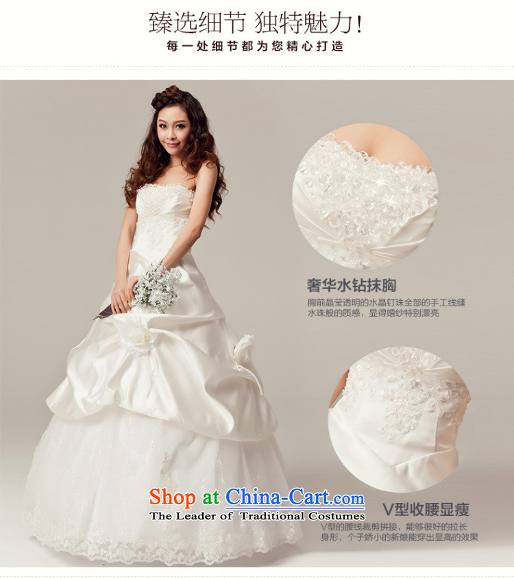 Recalling that hates makeup and spring and summer wedding dress the new Korean sweet Princess Mary Magdalene chest water drilling wedding bride to bind with H12031 align white S picture, prices, brand platters! The elections are supplied in the national character of distribution, so action, buy now enjoy more preferential! As soon as possible.