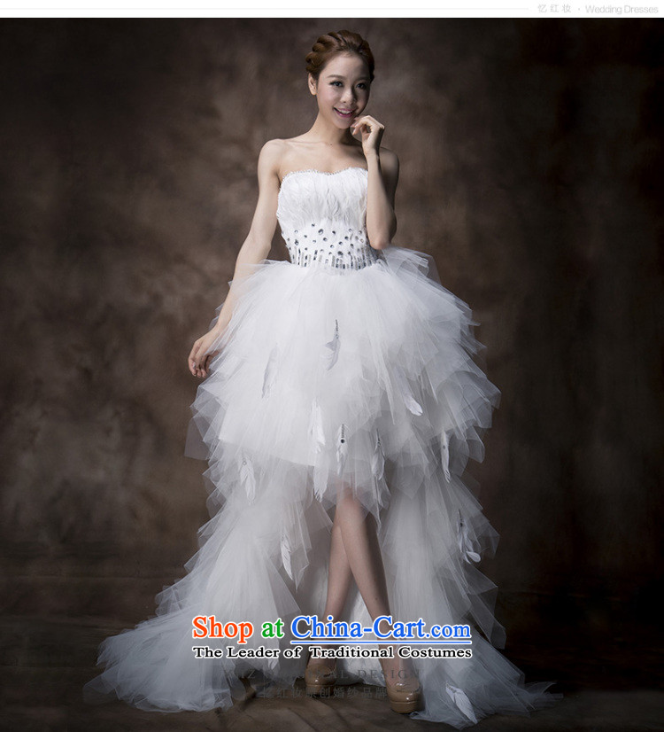 Recalling that hates makeup and summer 2015, before the new after short feathered wedding sweet anointed chest-dress small princess tail H13735 wedding White M pictures, prices, brand platters! The elections are supplied in the national character of distribution, so action, buy now enjoy more preferential! As soon as possible.