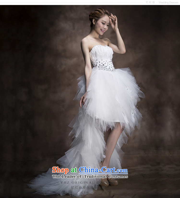 Recalling that hates makeup and summer 2015, before the new after short feathered wedding sweet anointed chest-dress small princess tail H13735 wedding White M pictures, prices, brand platters! The elections are supplied in the national character of distribution, so action, buy now enjoy more preferential! As soon as possible.