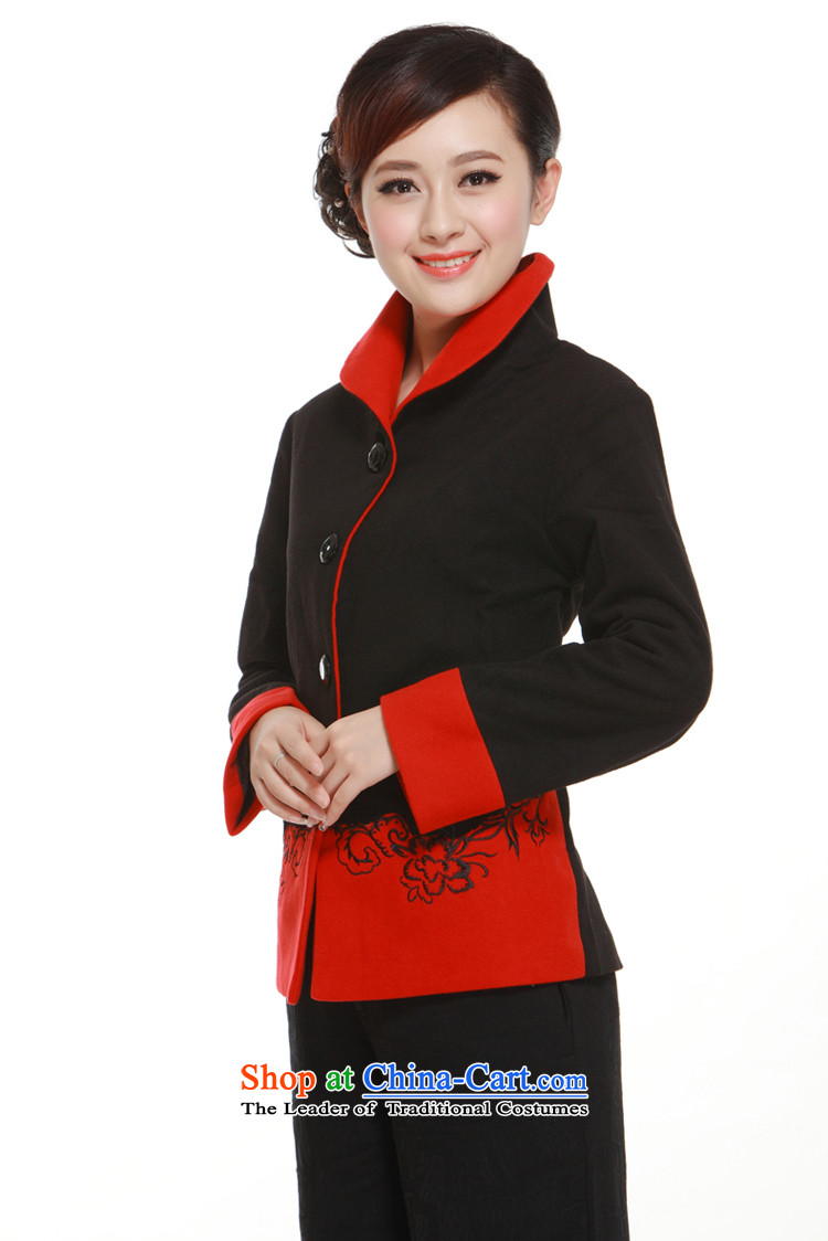 2014 Spring and Autumn of Ms. Tang dynasty jacket? gross Mock-Neck Shirt? elegance of the former Yugoslavia Li QW319 aware black L picture, prices, brand platters! The elections are supplied in the national character of distribution, so action, buy now enjoy more preferential! As soon as possible.