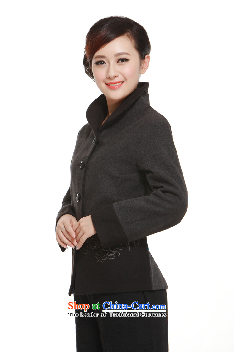 2014 Spring and Autumn of Ms. Tang dynasty jacket? gross Mock-Neck Shirt? elegance of the former Yugoslavia Li QW319 aware black L picture, prices, brand platters! The elections are supplied in the national character of distribution, so action, buy now enjoy more preferential! As soon as possible.